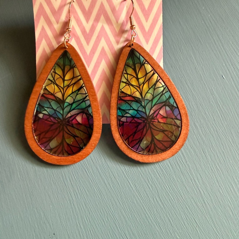 Colorful Teardrop Earrings